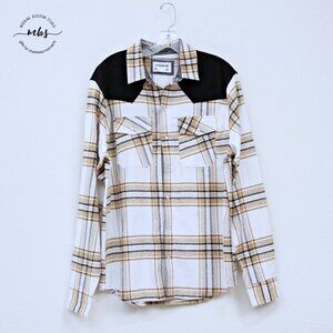 NWT Sovereign Code Cowboy Plaid Snap Closure Long Sleeve Shirt Multicolors Men M